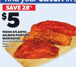 Loblaws FRESH ATLANTIC SALMON PORTION MARINATED offer
