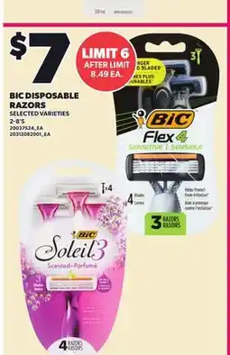Loblaws BIC DISPOSABLE RAZORS, 2-8'S offer