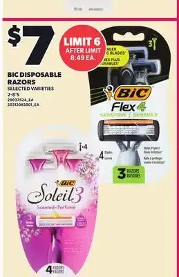 Loblaws BIC DISPOSABLE RAZORS, 2-8'S offer