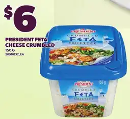 Loblaws PRESIDENT FETA CHEESE CRUMBLED offer