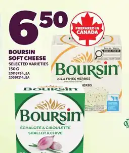 Loblaws BOURSIN SOFT CHEESE offer