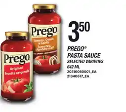 Loblaws PREGO PASTA SAUCE offer
