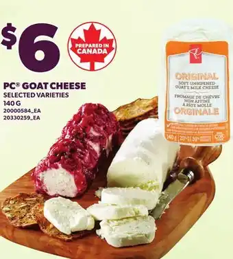 Loblaws PC GOAT CHEESE offer