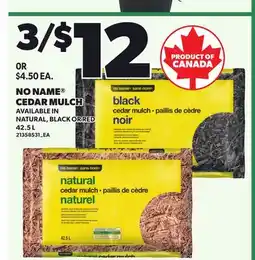 Loblaws NO NAME CEDAR MULCH offer