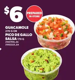 Loblaws GUACAMOLE, 270 G OR PICO DE GALLO SALSA, 170 G offer