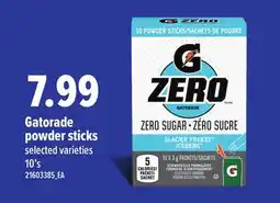 Loblaws GATORADE POWDER STICKS, 10'S offer