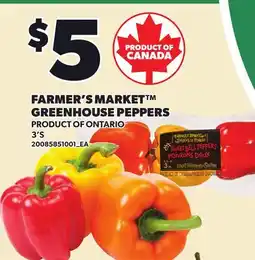 Loblaws FARMER'S MARKET GREENHOUSE PEPPERS, 3'S offer