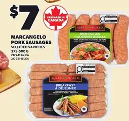 Loblaws MARCANGELO PORK SAUSAGES offer