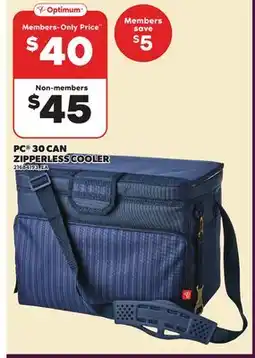 Loblaws PC 30 CAN ZIPPERLESS COOLER offer