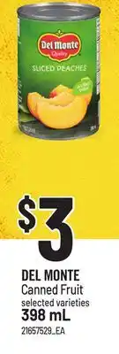 Loblaws DEL MONTE CANNED FRUIT offer