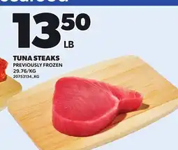 Loblaws TUNA STEAKS offer