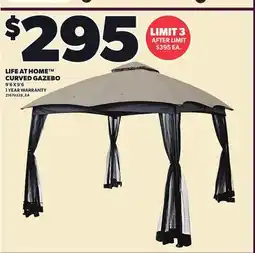 Loblaws LIFE AT HOME CURVED GAZEBO, 9'6 X 9'6 offer