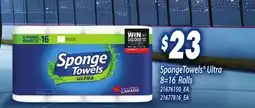 Loblaws SPONGETOWELS ULTRA, 8=16 ROLLS offer