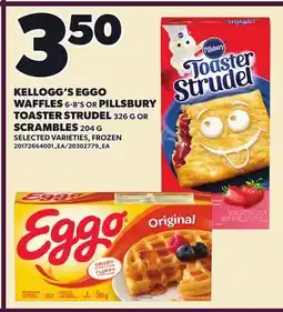 Loblaws KELLOGG'S EGGO WAFFLES, 6-8'S OR SCRAMBLES offer