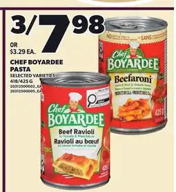 Loblaws CHEF BOYARDEE PASTA, 418/425 G offer