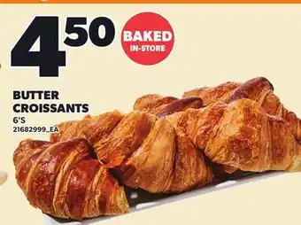 Loblaws BUTTER CROISSANTS, 6's offer