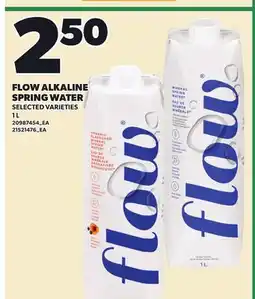 Loblaws FLOW ALKALINE SPRING WATER offer