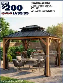 RONA Landon & Co. 10' x 12' Hardtop gazebo offer