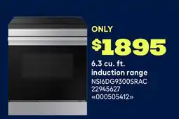RONA Samsung 6.3 cu. ft. induction range offer