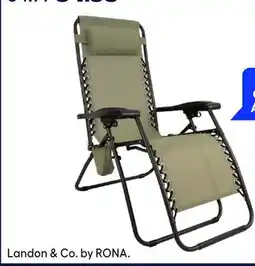 RONA Landon & Co by Rona Zero gravity lounge chair offer