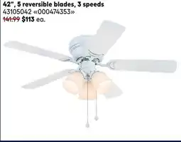 RONA Landon & Co. 42, 5 reversible blades, 3 speeds offer