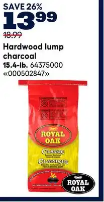RONA Hardwood lump charcoal, 15.4-lb offer