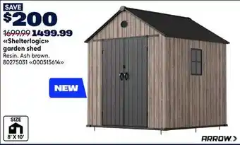 RONA Shelterlogic garden shed offer