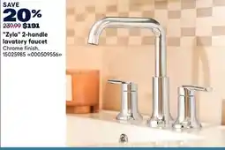 RONA MOEN Zyla 2-handle lavatory faucet offer