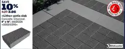 RONA Old Castle Litho patio slab Concrete. Charcoal 8 x 16 offer