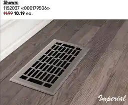 RONA IMPERIAL floor, ceiling and wall registers offer