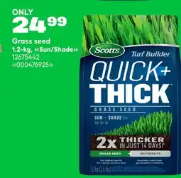 RONA Scotts Grass seed offer