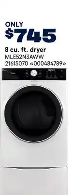 RONA 8 cu. ft. dryer offer