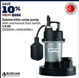 RONA Submersible sump pump offer