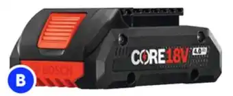 RONA Bosch 18-Volt 4Ah Lithium-Ion Power Tool Battery - Compact - High-Powered Cells - Cooling Technology offer