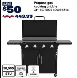 RONA Propane gas cooking griddle offer