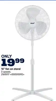RONA VALU+ 16 fan on stand offer