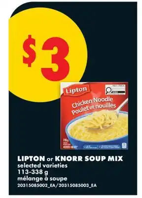 No Frills LIPTON or KNORR SOUP MIX offer