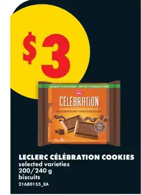 No Frills LECLERC CÉLÉBRATION COOKIES, 200/240 g offer