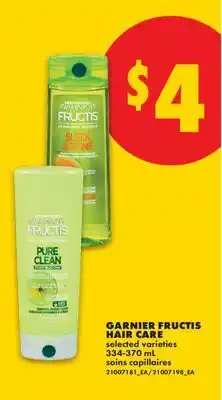 No Frills GARNIER FRUCTIS HAIR CARE offer