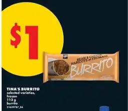 No Frills TINA'S BURRITO offer