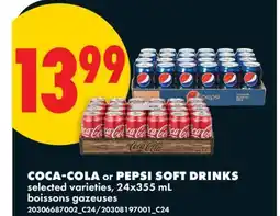 No Frills COCA-COLA OR PEPSI SOFT DRINKS offer