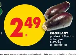 No Frills EGGPLANT offer