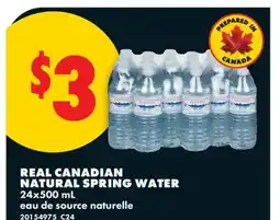 No Frills REAL CANADIAN NATURAL SPRING WATER offer