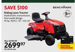 Home Hardware Riding Lawn Tractor offer