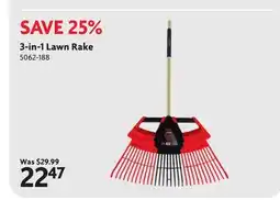 Home Hardware 3-in-1 Lawn Rake offer