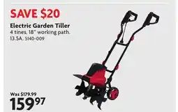 Home Hardware Electric Garden Tiller offer