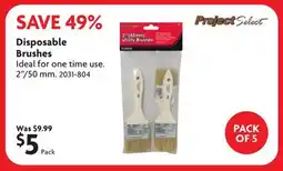 Home Hardware Disposable Brushes offer