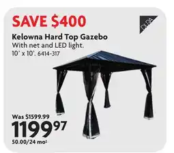 Home Hardware Kelowna Hard Top Gazebo offer