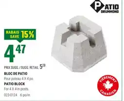 BMR BLOC DE PATIO offer
