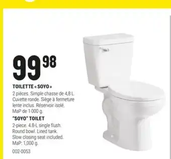 BMR TOILETTE  SOYO  offer